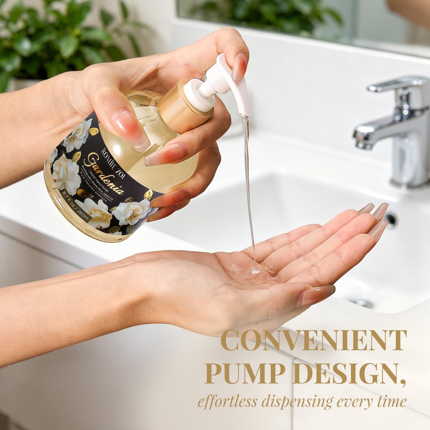 ROMIIE ZOI Liquid Hand Soap with Gift Box - Gardenia - 260ml/ 8.7 fl.oz