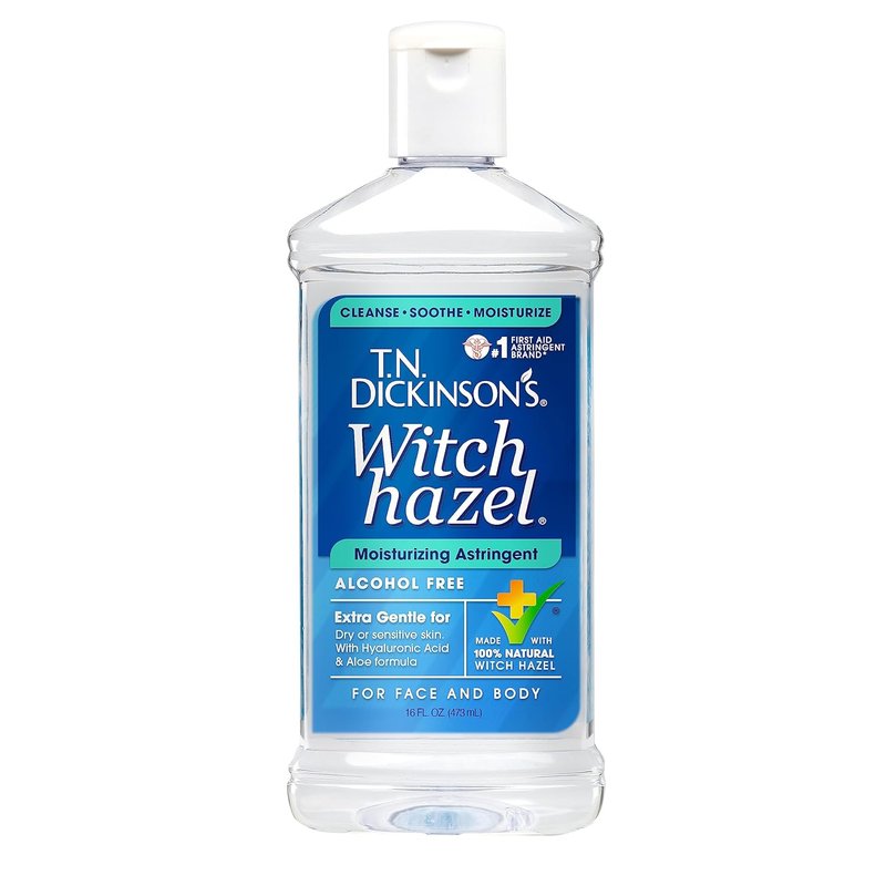 Witch Hazel Cleansing Cloths - Soothing Multi-Use, 25 Count | Alcohol-Free Astringent, 16 oz, Natural