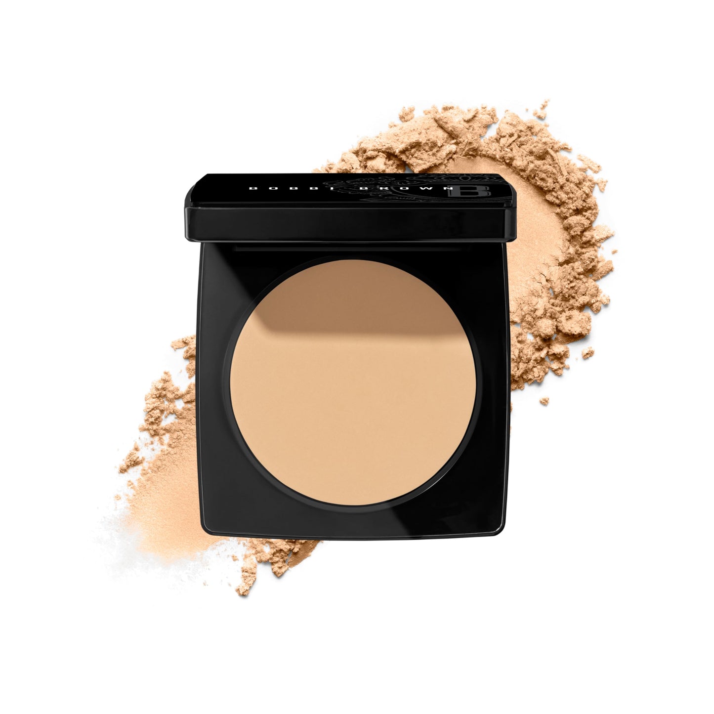 Bobbi Brown Sheer Finish Pressed Powder | Oil-Absorbing, Mattifying Setting Powder for All-Day Shine Control | Includes Puff, 0.32 Ounce, Soft Sand