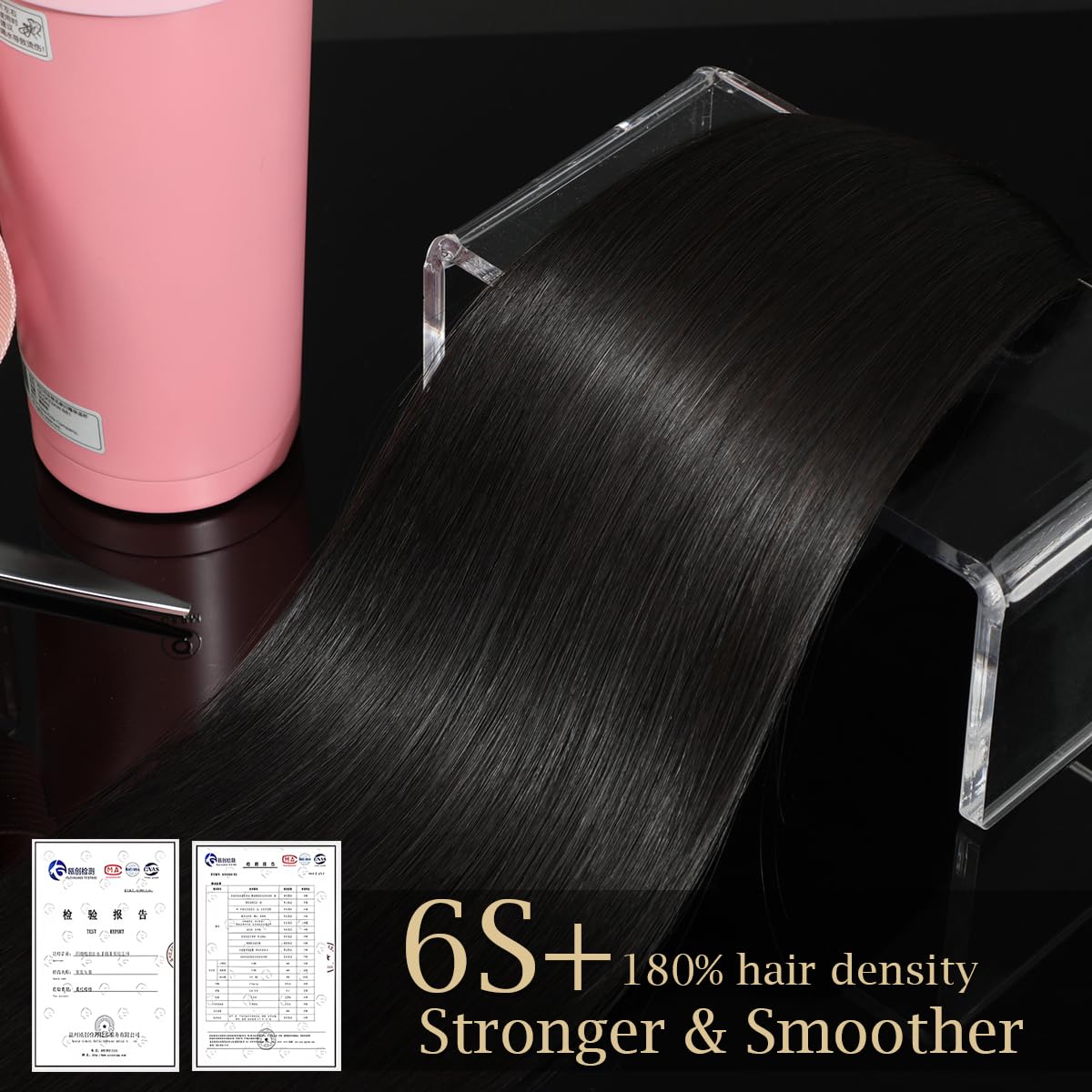 CindiRiver 2x6 HD Lace Closure 14 Inch Straight Human Hair, Invisible Virgin Real Swiss HD Lace, Natural Hairline, Skinlike Lace Frontal Closure Only