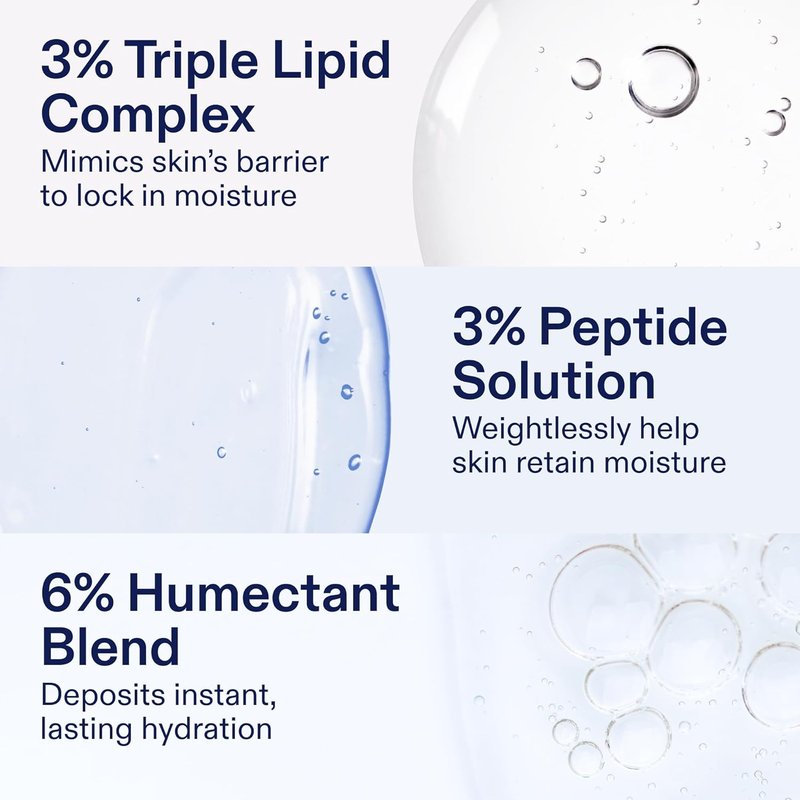 Skinfix Triple Lipid-Peptide Cream Mini - Rich Face Moisturizer with Hyaluronic Acid | 0.5 oz - Hydrates & Restores Sensitive Skin