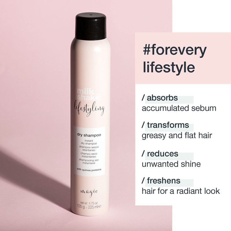 milk_shake Lifestyling Dry Shampoo - Instant Dry Shampoo for Women For Flat, Dry or Oily Hair - 4.7 Fl OZ