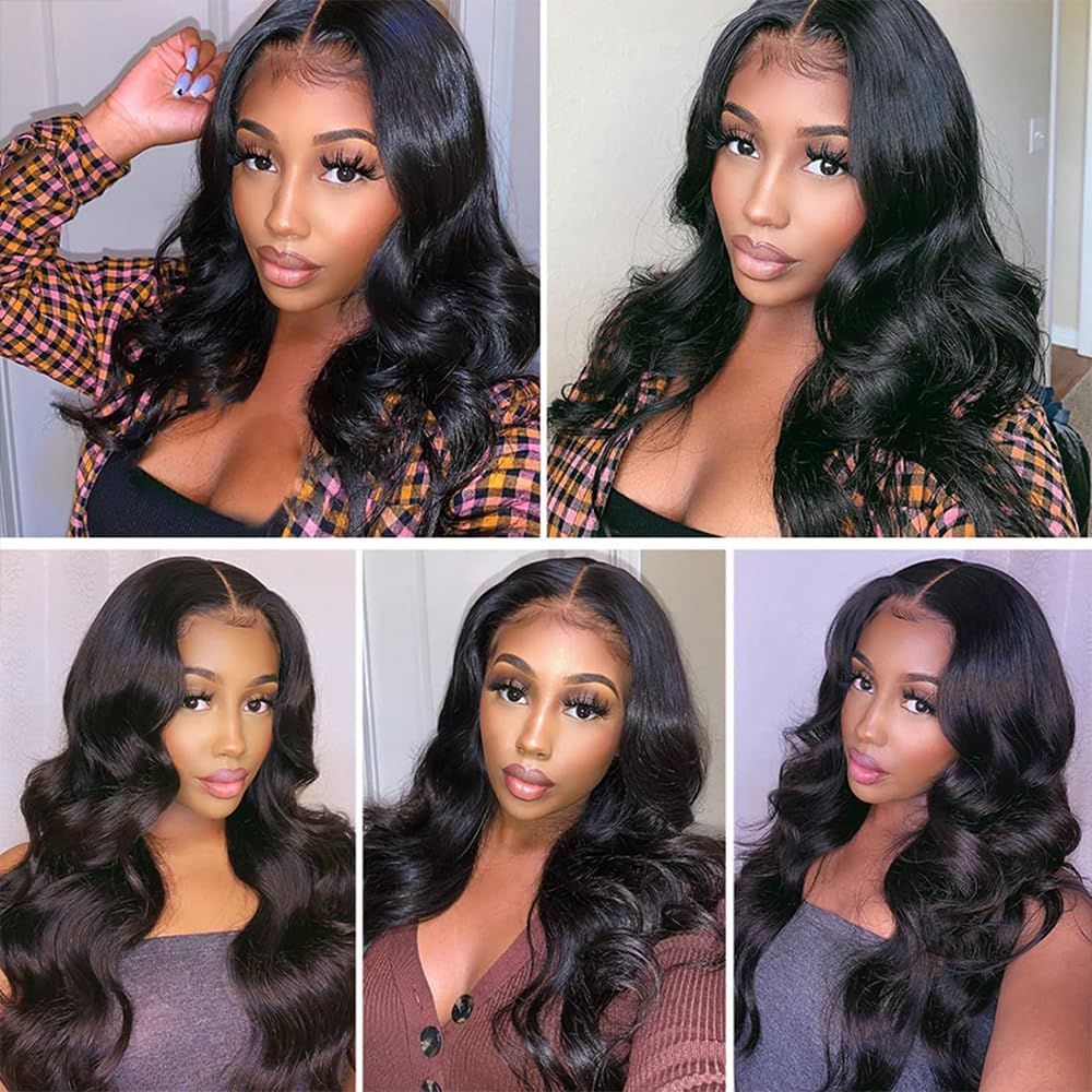 Body Wave Human Hair Bundles 26 Inch Body Single Bundle #1B Natural Black Human Hair Unprocessed Native Virgin Hair 100g Total Double Weft Crochet Human Hair Extensions for Women
