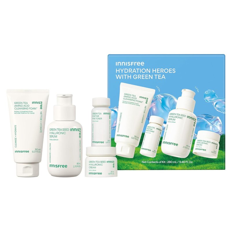 Innisfree Green Tea Seed Hydrating Serum - Korean Face Serum with Hyaluronic Acid & Niacinamide | Glow & Skin Barrier Support