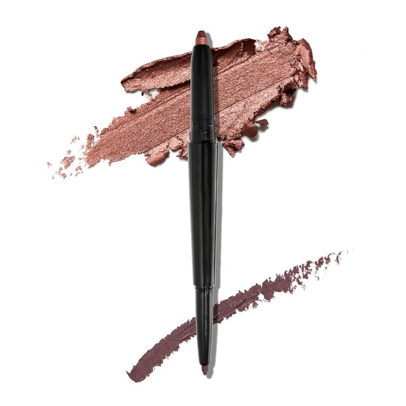 Laura Geller Dual-Ended Eyeshadow & Eyeliner - Glam Smokey Purple/Rich Plum - Waterproof Cream Shadow & Smooth Glide Liner