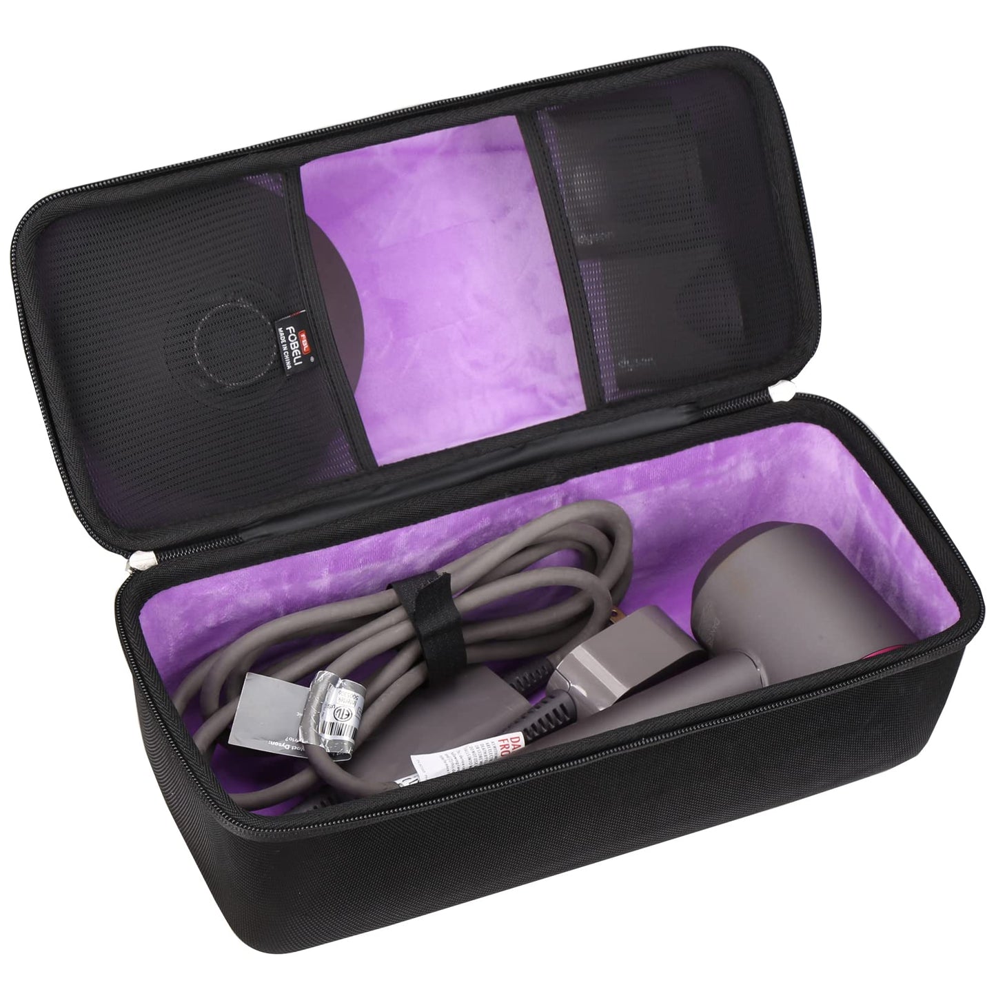 FBLFOBELI EVA Hard Travel Case for Dyson Supersonic Hair Dryer HD08 HD07 HD03 HD01 /Dyson Airwrap Complete Styler and Attachments/Shark HD112BRN HyperAIR Hair Dryer, Box Only