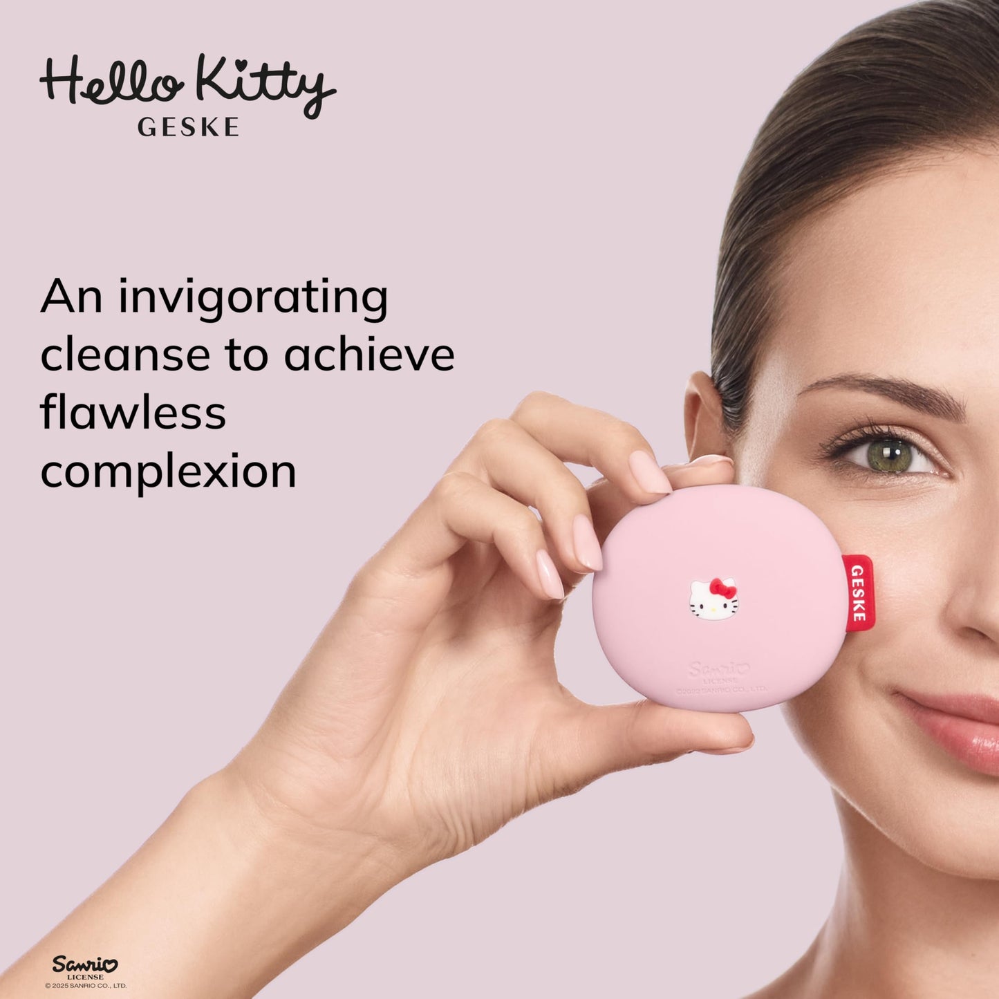 GESKE x Hello Kitty SmartAppGuided Facial Cleansing Brush | 3 in 1 | Gentle Cleansing
