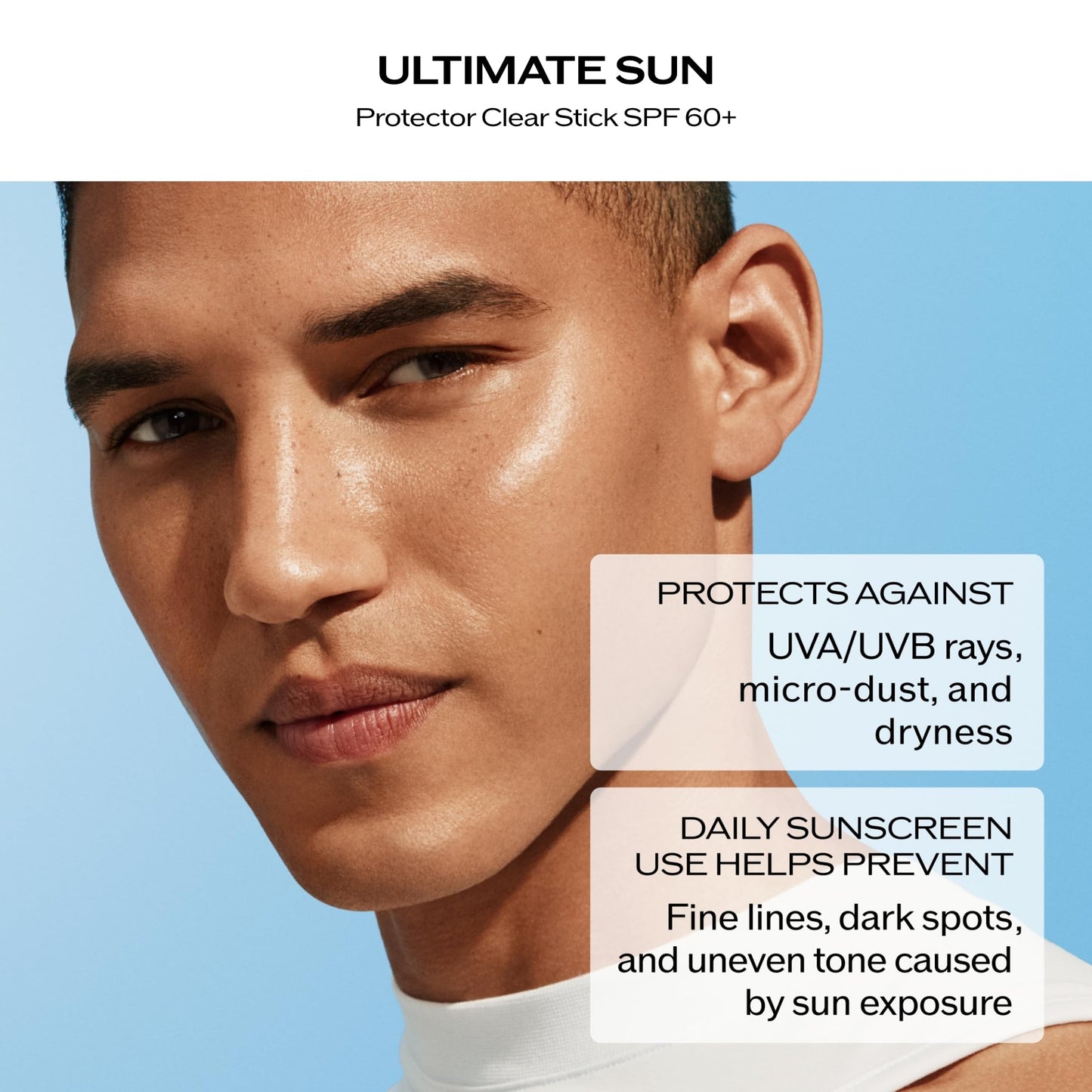 Shiseido Ultimate Sun Protector Clear Stick SPF 60+ (0.7 oz) + Sun Protector Cream (50 mL) - Hydrating, Invisible Broad-Spectrum Sunscreen - Free of Oxybenzone & Octinoxate