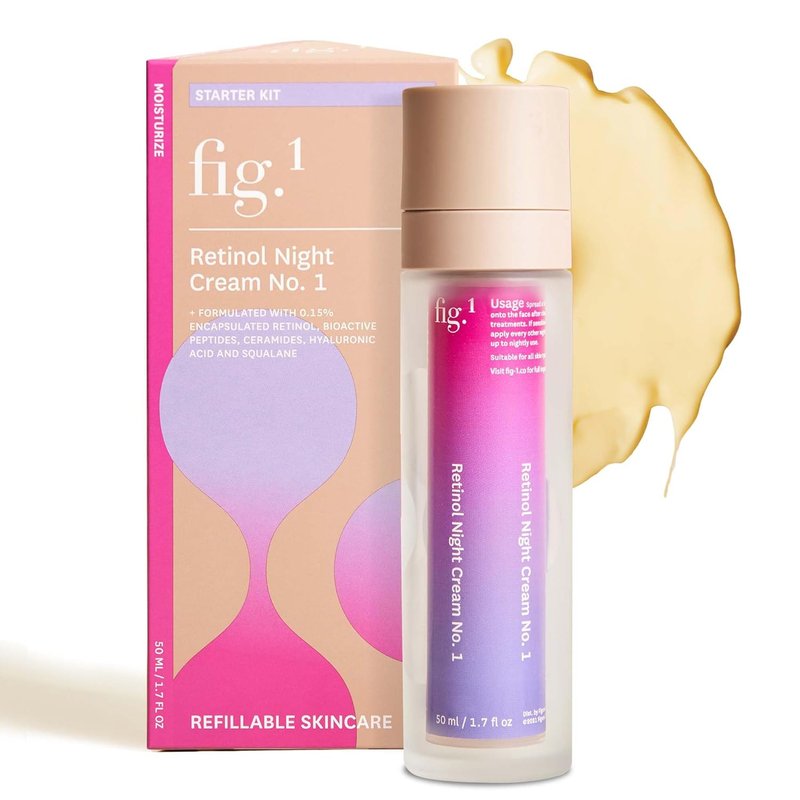 Retinol Night Cream - Hydrating Face Moisturizer with Squalane for Sensitive Skin | Dermatologist Tested Wrinkle Reduction | 50ml / 1.7 fl oz