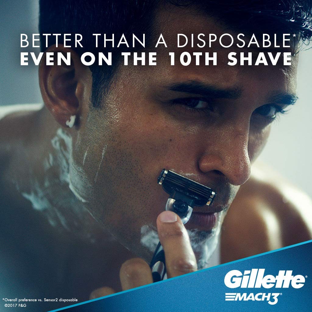 Gillette Mach 3 Razor Refill Cartridges 8 Count