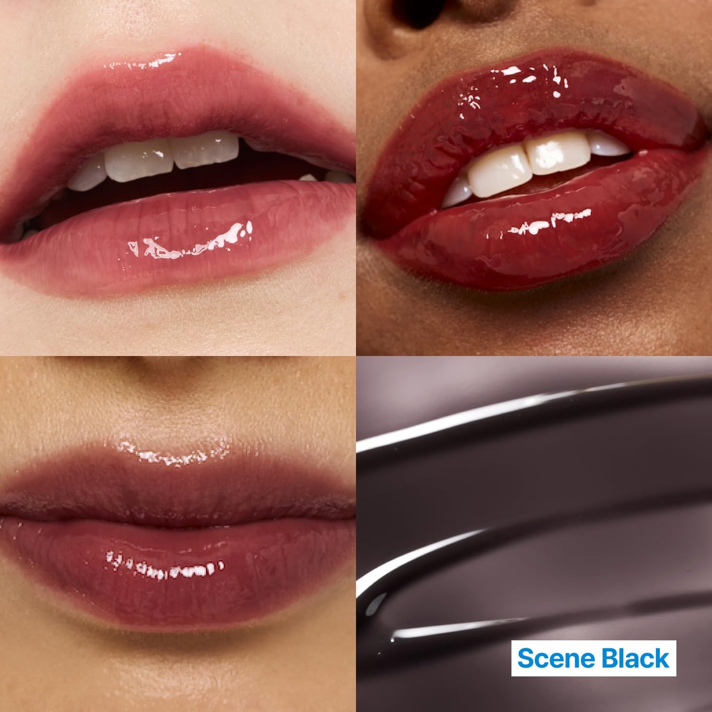 fwee 3D Changing Gloss | 01 Scene Black | Lip Gloss for changing color, Layering Gloss, Long-lasting & Plumping, Glossy | 5.6g