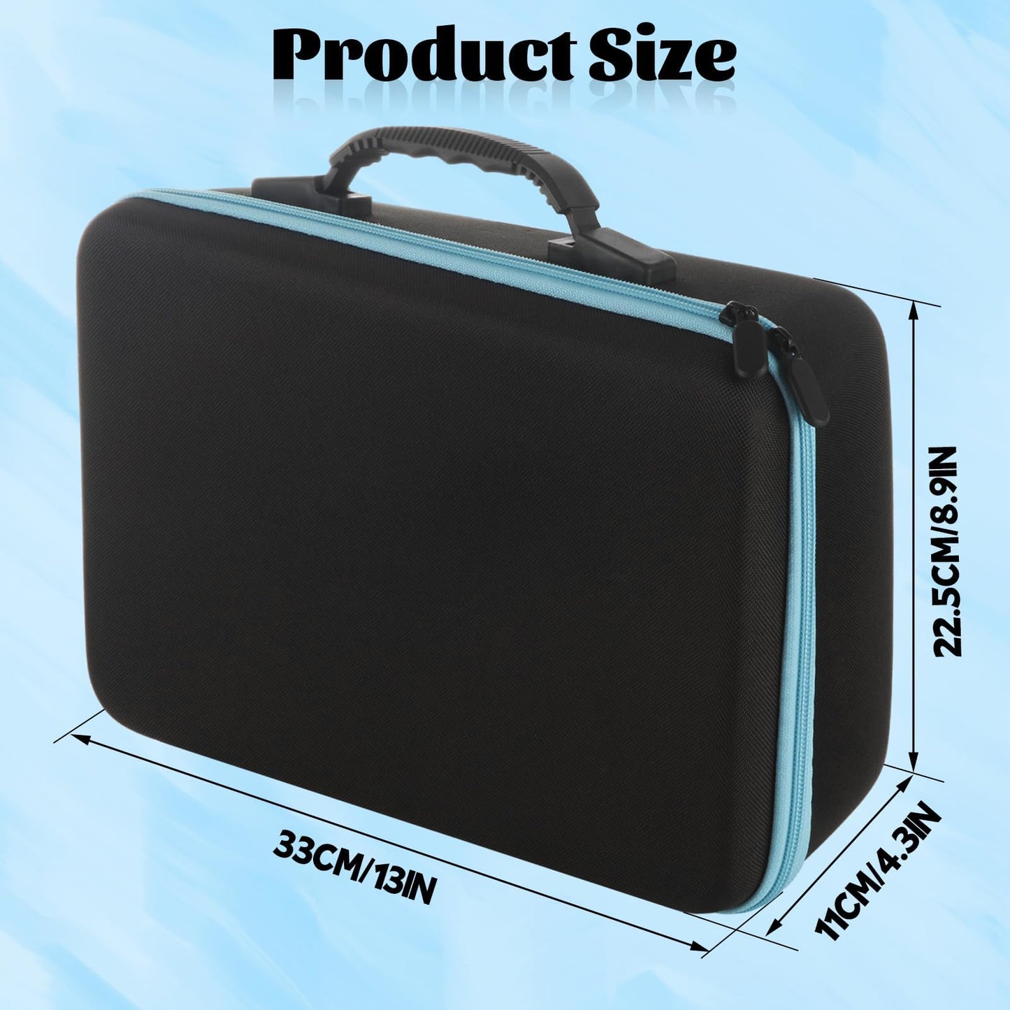 STARVAST 120 Bottle EVA Essential Oil Storage Holder Organizer Carrying Case, Hard Shell Essential Oil Bag with Foam Insert and Carrying Handle Holds 5-15ml Bottles, Double-layer foam