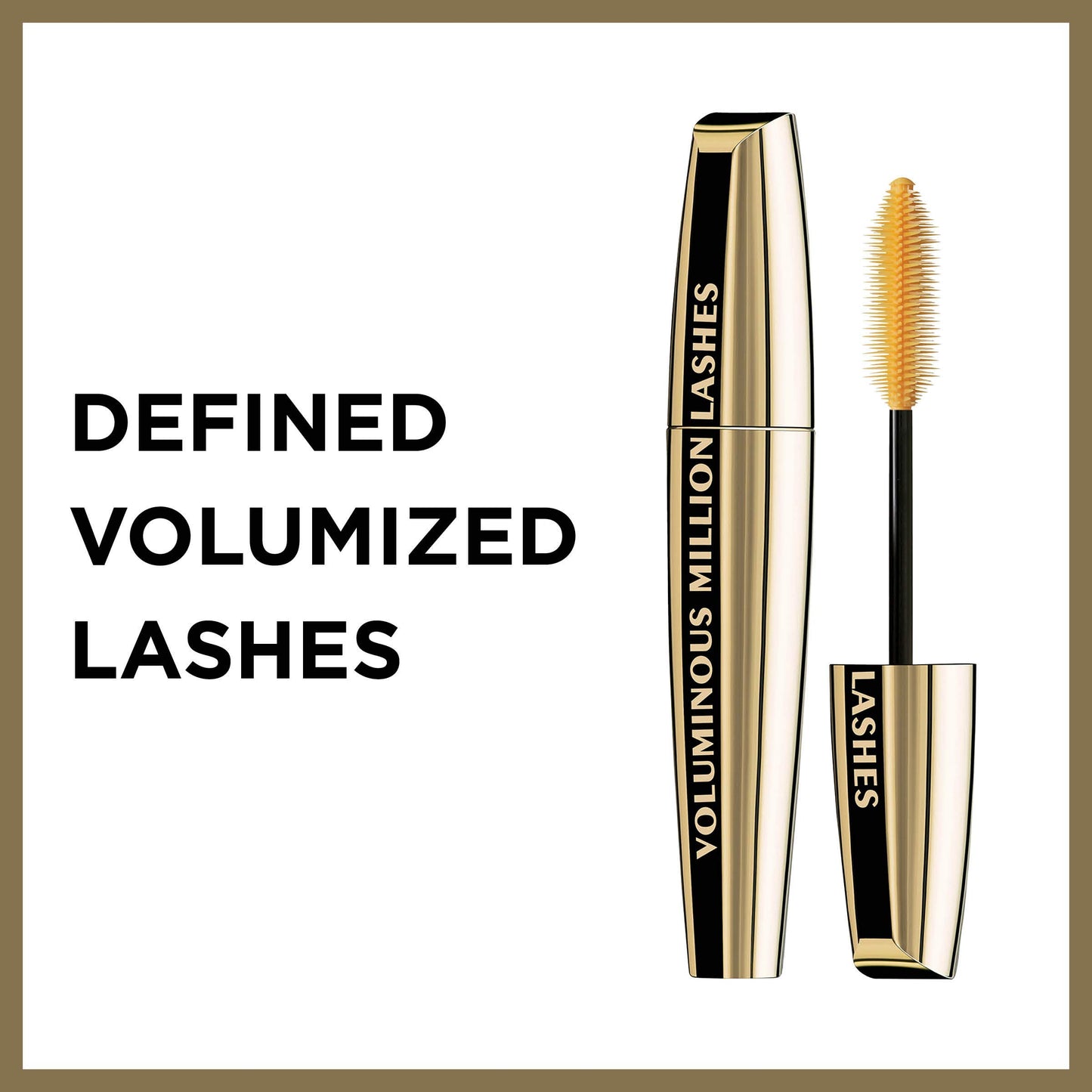 L’Oreal Paris Makeup Voluminous Million Lashes Mascara Volumizing Collagen Infused Eye Amplifying Brush Waterproof Black 0.32 Fl Oz. 1 Count