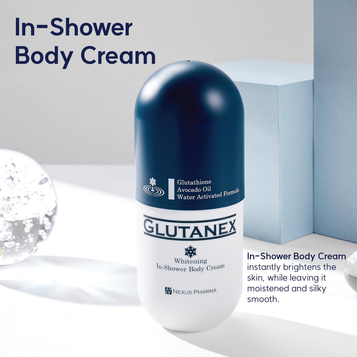Glutanex In-Shower Body Cream, 300ml, 10.14 Ounce (Pack of 1)
