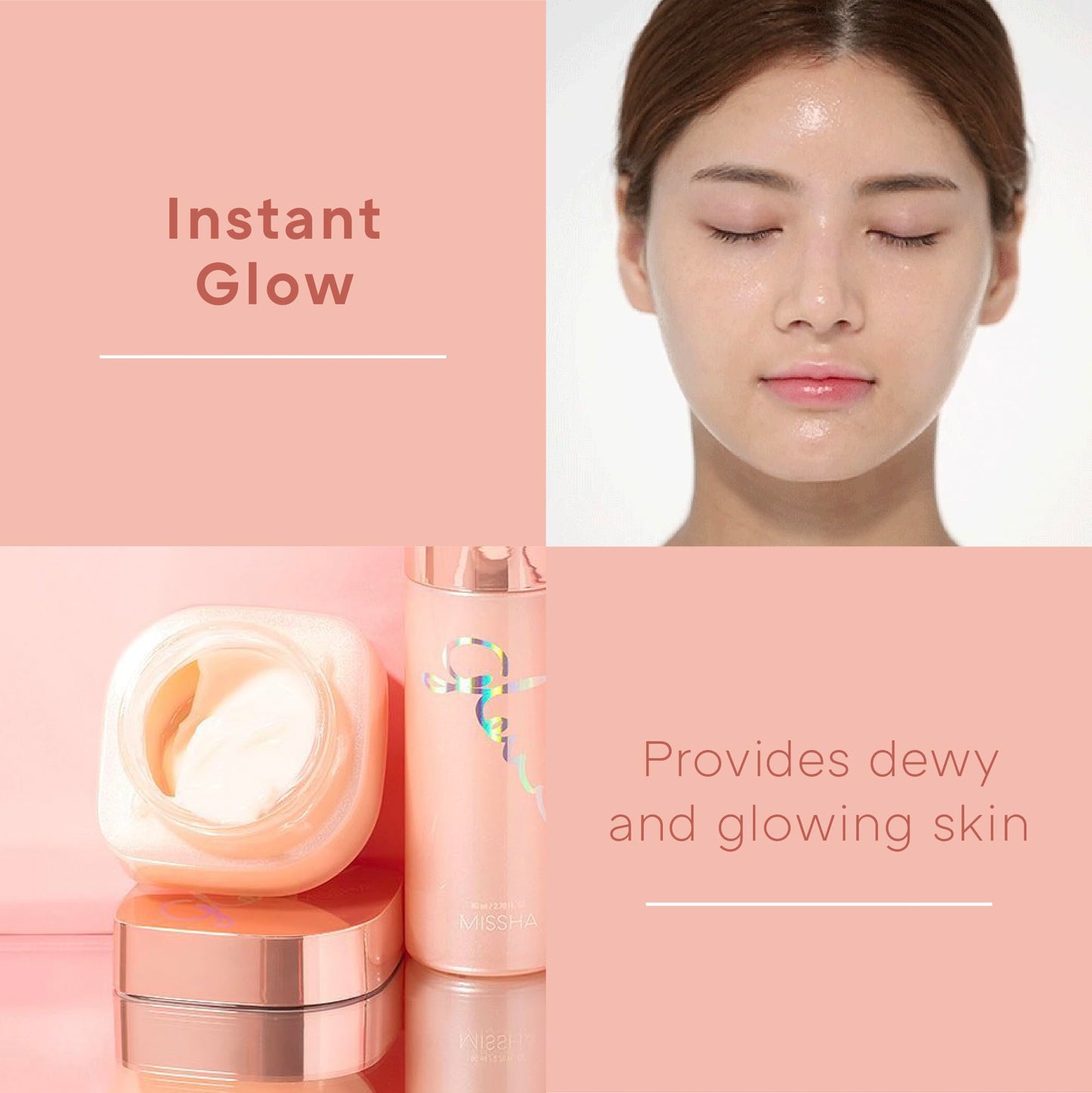 MISSHA M Perfect Cover BB Cream No.21 & Glow Skin Balm Bundle