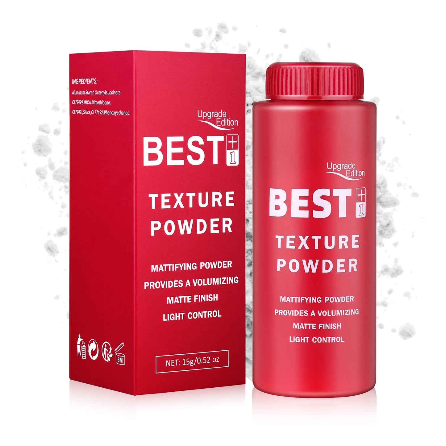 ZHISHUDL Hair Texture Powder for Men & Women, Texturizing and Volumizing Styling Powder Matte Finish Adds Volume & Texture, Root Lifting, Lightweight All Day Hold, No Residue, Pack of 2