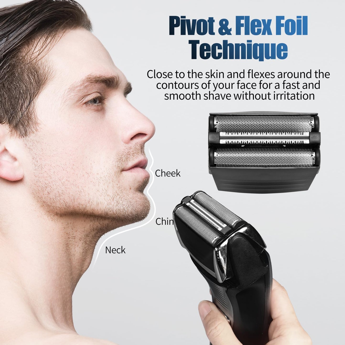 Shaver Replacement Foil for Remington TITANIUM-X Flex & Pivot shaver