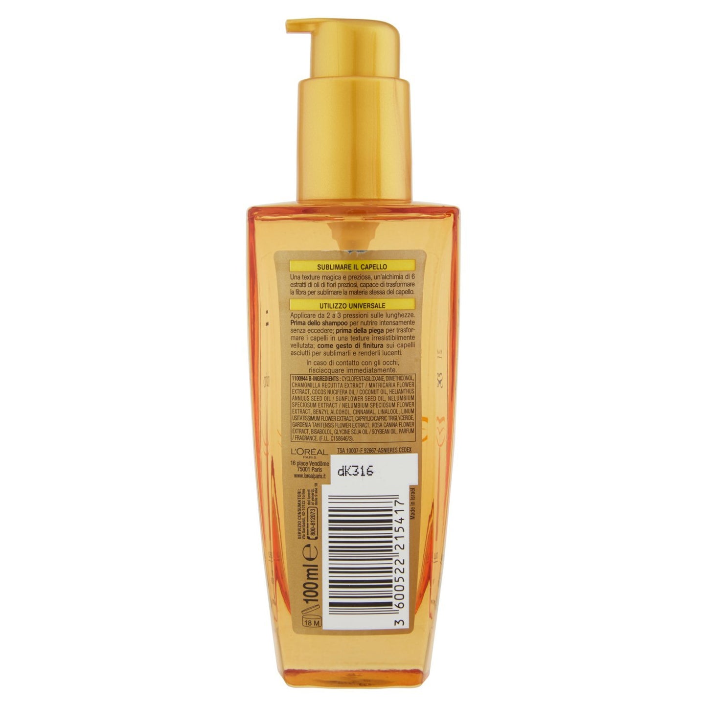 L 'Oréal Paris Elvive Extraordinary Oil Nourishing Treatment Normal or Dry Hair