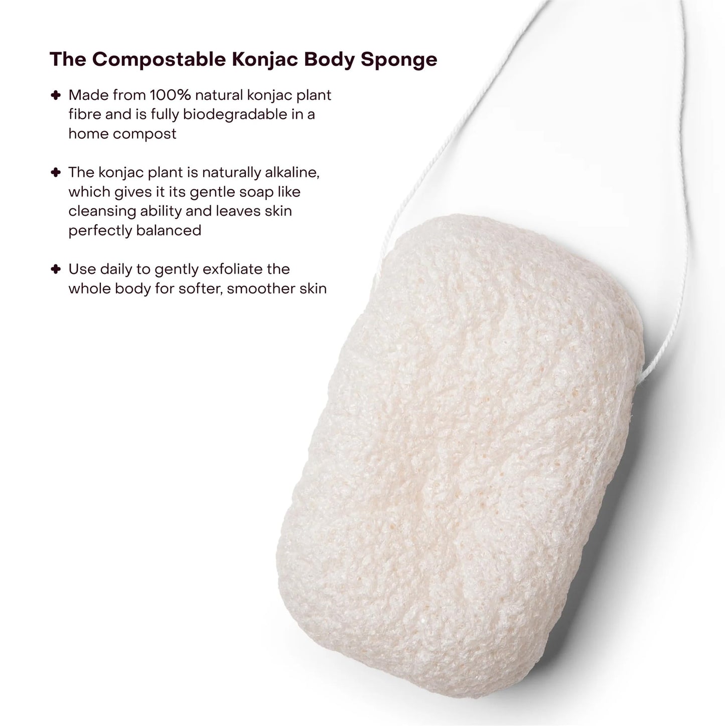 Everist The Hydrating Body Duo, The Body Wash Concentrate Tube 50+ Washes Bundled With The Compostable Konjac Sponge
