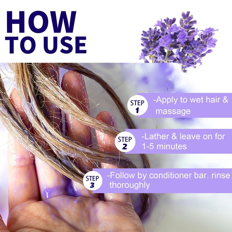 SAPHUS Sulfate Free Brass Toning Purple Shampoo Bar for Blonde, Bleached, Silver, or Brown Highlighted Hair, Travel Friendly, with Tin Container +Sponge