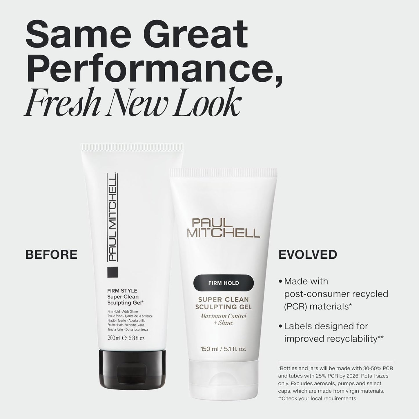 Paul Mitchell Super Clean Sculpting Gel - Firm Hold Hair Gel for All Hair Types | High Shine Finish