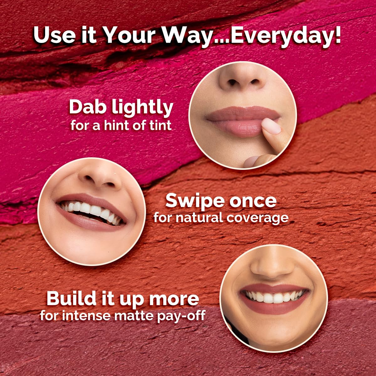 Mamaearth Moisture Matte Lipstick (01 - Carnation Nude) | Infused with Vitamin E | 12-Hour Long Stay & 8-Hour Moisture Lock | Cruelty-Free & Smudge-Proof | 0.07 Oz/2g