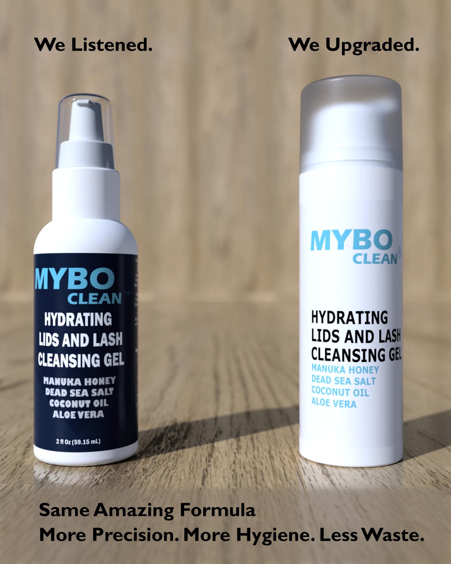 Mybo Clean Eyelid Cleansing Brush for Sensitive Skin (1 Pc) + Hydrating Lids and Lash Cleansing Gel (1Pc) + Travel Bag Ideal for Gentle Cleansing of the Eyelids On the Go