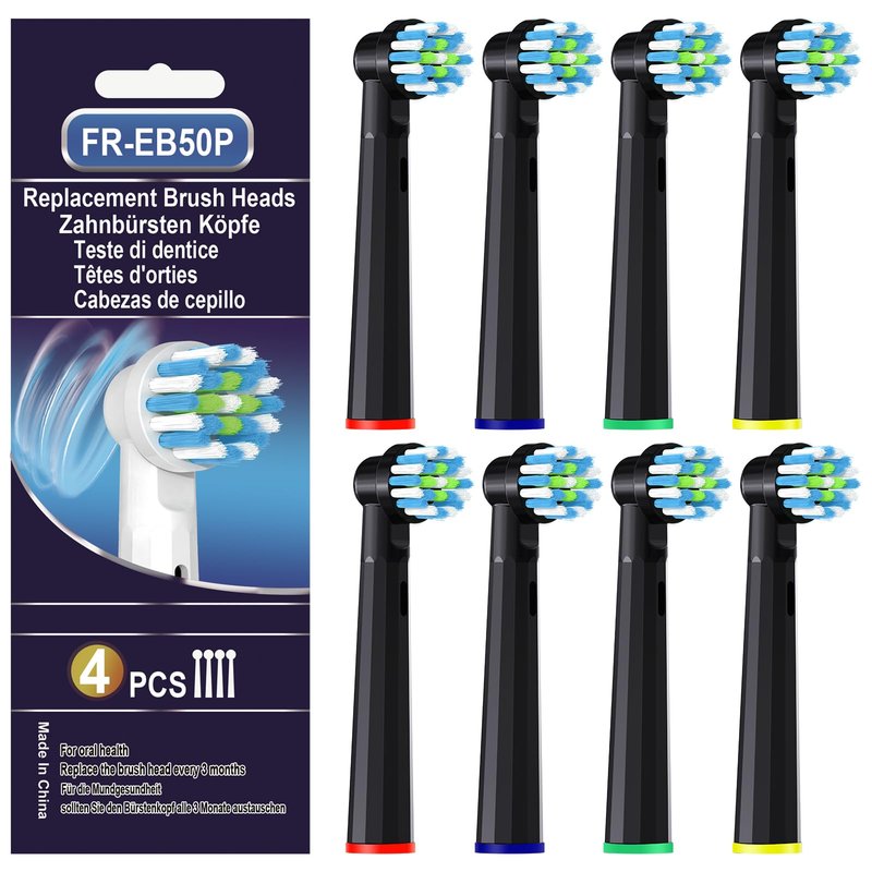 Replacement Toothbrush Heads Compatible with Braun Oral B Pro 1000/7000/9600/5000/3000, Brush Heads Refills for Genius X and Smart 1500 Electric Toothbrush