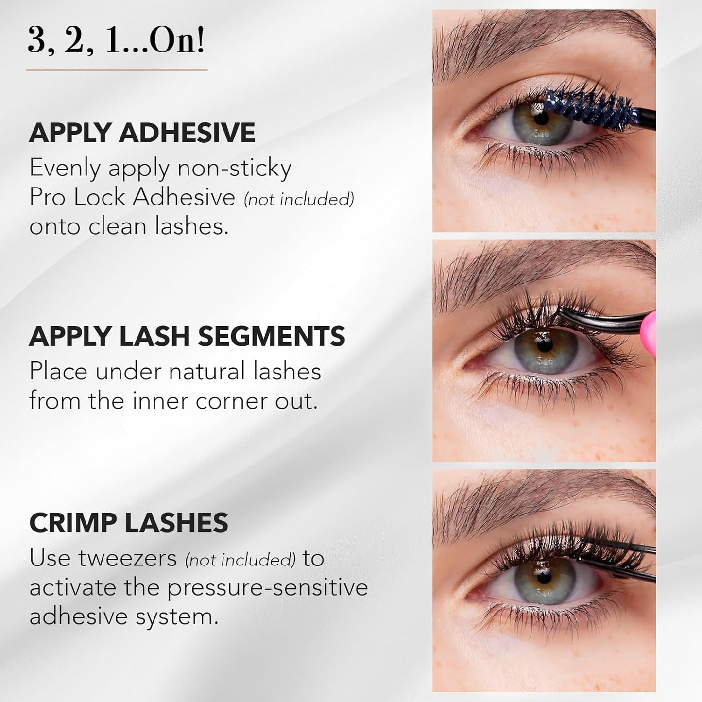 Pro Lash Eyelash Cluster Set - Easy Application Waterproof Lashes | Classic Shorties No. 05 - Black - 10 Day Wear