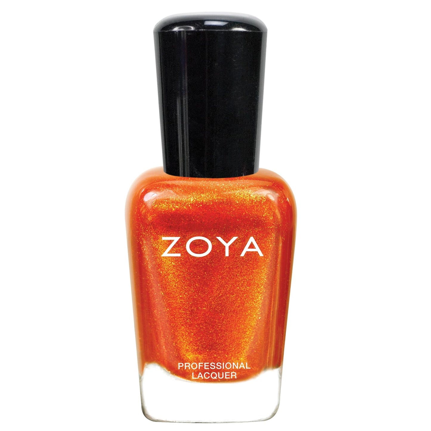 ZOYA Amy Nail Polish, Red Orange Foil Metallic Polish, Warm-Tone Vibrant Sun-Kissed Color, Long-Wear Big10Free Vegan, 0.5 fl oz