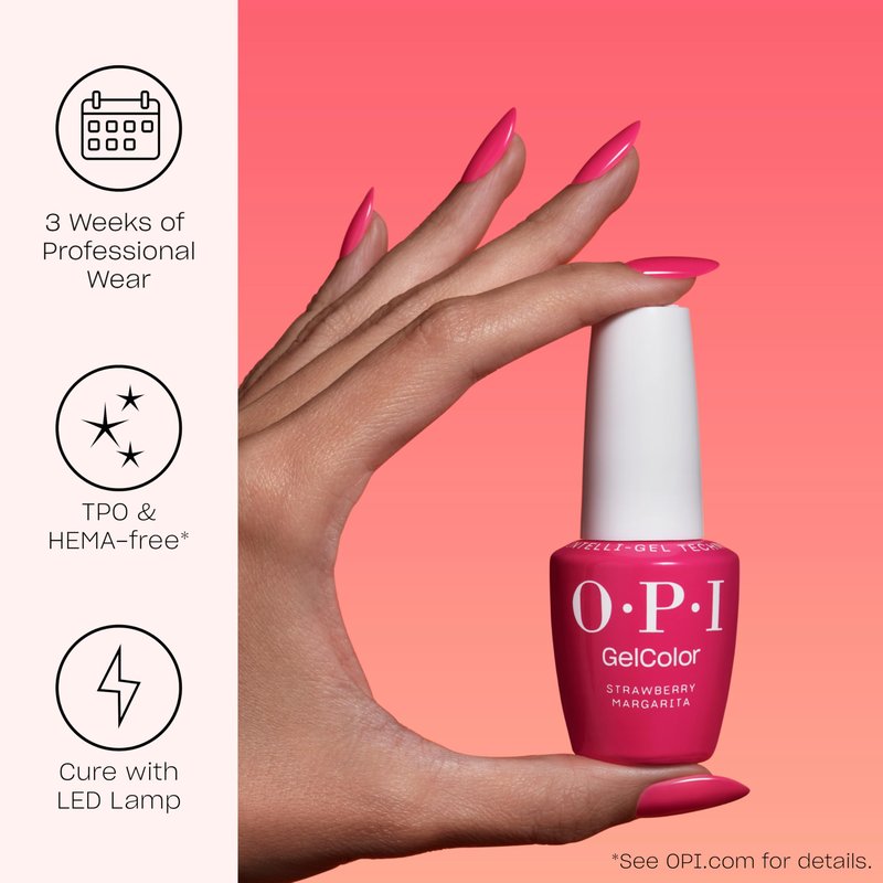OPI GelColor Stop It I'm Blushing | Opaque Soft Beige Pink Crème LED Cure Gel Nail Polish | Salon-Quality Shine, Long-Lasting Wear | Vegan & HEMA Free | 0.5 Fl Oz