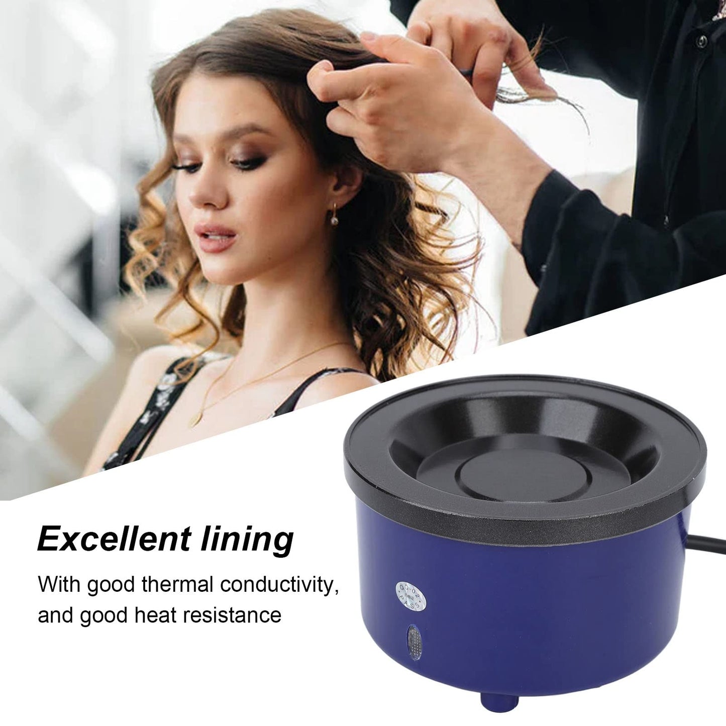 Hot Glue Pot, Hair Extensions Glue Melting Pots, Professional Hair Extension Melting Stove,Electric Hair Extension Glue Pot ConstantTemperature Quickly Heating Glue Pellets Beads