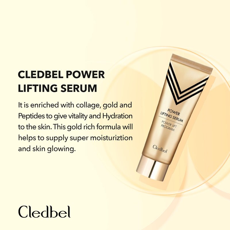 Cledbel Power Lifting Serum 90ml / 3.04 fl oz - Anti-Aging, Hydrating, Radiance Boosting, Firming Facial Serum, Korean Skin Care for All Skin Types.