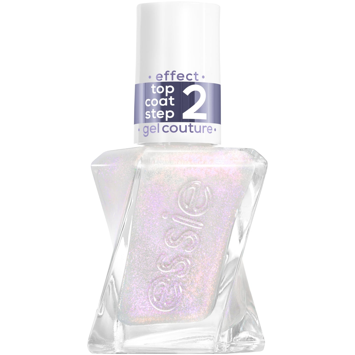 essie Gel Couture Gel-like Nail Polish, Vegan, Metallic Glaze Top Coat Nail Polish, Blushed Metal, 0.46 fl oz