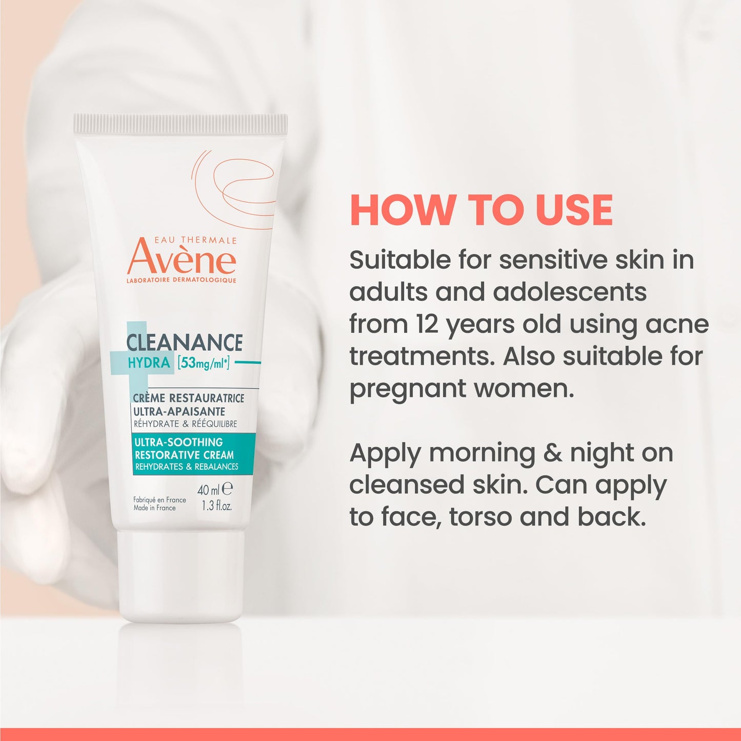 Avène Cleanance Hydra Ultra-Soothing Restorative Cream