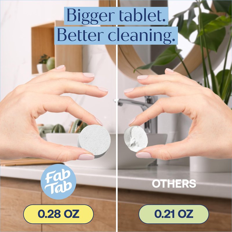 FabTab Dual Foaming Hand Soap Kit - 6x Plant-based Hand Wash Tablets -Convenient & Easy To Use 2x Refillable Glass Bottles - Variety Fragrances - (6x11.9 Fl Oz Bottles Of Soap)