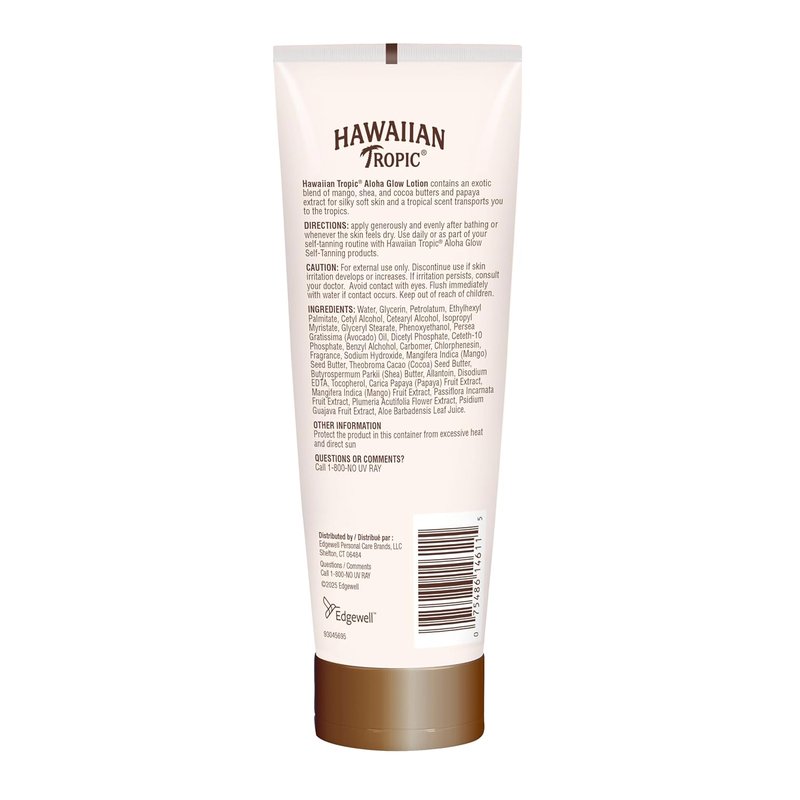 Hawaiian Tropic Aloha Glow Lotion - Tan Extender with Shea & Cocoa Butter | 8oz Body Moisturizer for Women