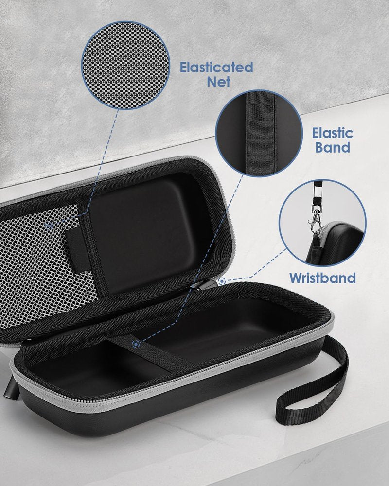 FINETCH Hard Travel Case for OBlade QP2520/QP2530/QP2620/QP2630 – Waterproof Portable Storage Bag for OBlade Hybrid Electric Trimmer & Braun Series Shaver