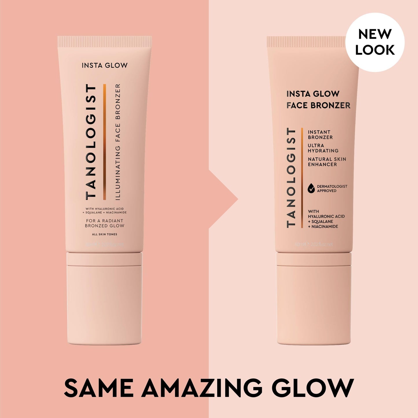 Tanologist Insta Glow Face Bronzer, Illuminating Cream Bronzer for Instant Radiant Glow, Lightweight, Blendable Formula for All Skin Tones, Vegan, 2.02 fl oz/60 ml Tube