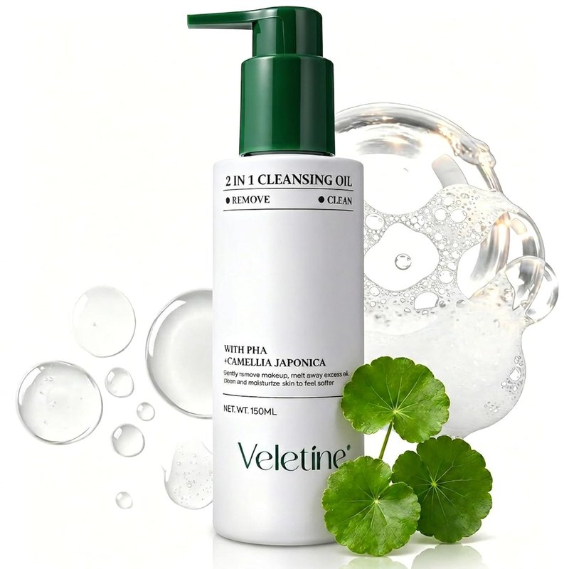 2-in-1 Makeup Remover Cleansing Oil - Centella & Camellia Extracts | Lightweight Deep Cleansing & Moisturizing, 150ml