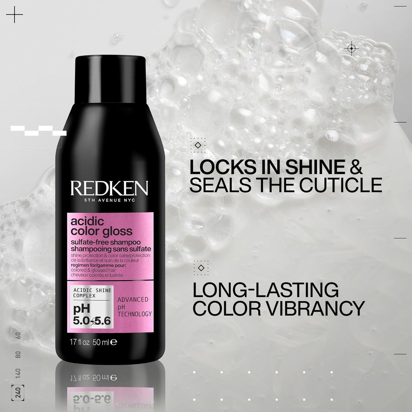 Redken Acidic Color Gloss Shampoo - Sulfate-Free Color Protection & Shine for Color-Treated Hair