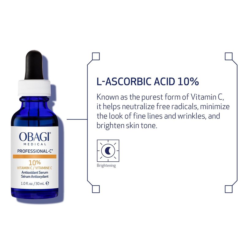 Obagi Medical Vitamin C Serum | Brightens Skin Tone & Reduces Fine Lines - Safe for Sensitive Skin