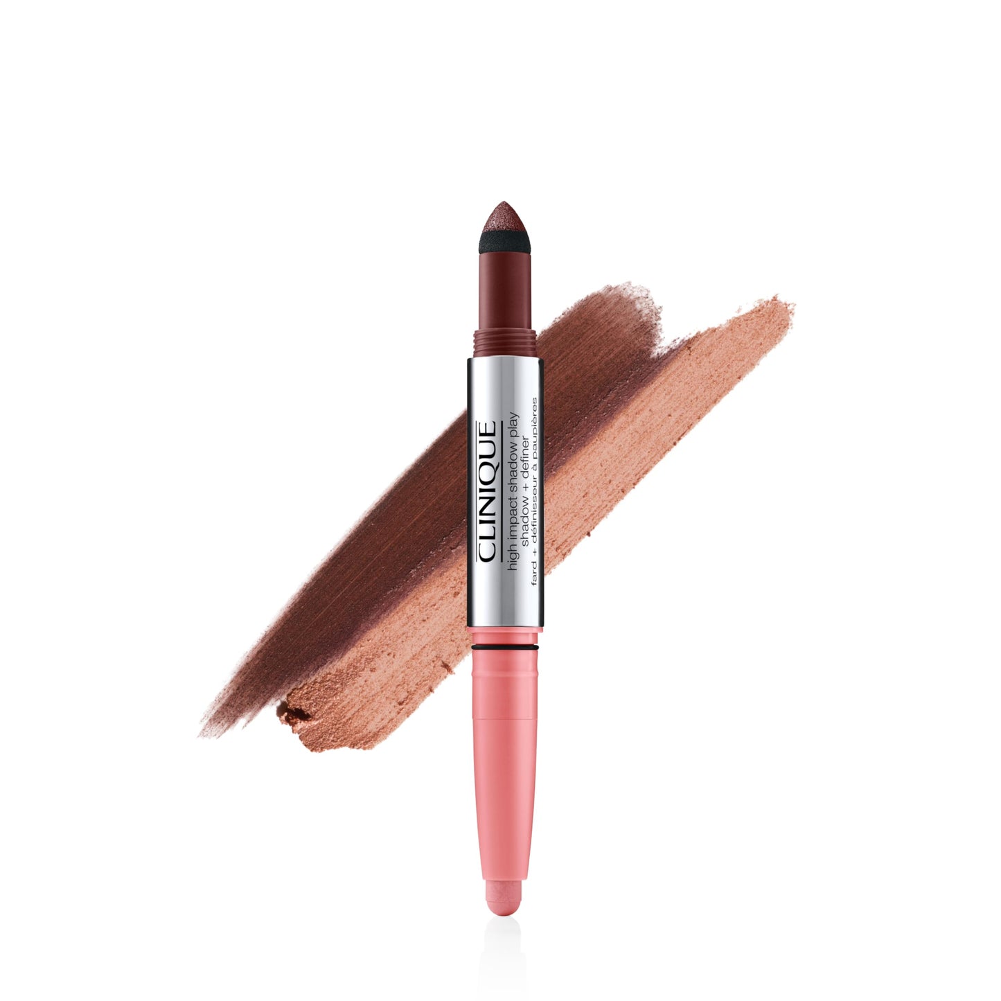 Clinique High Impact Shadow Play Shadow + Definer | Crease Proof, Water Resistant + Safe For Sensitive Eyes | 11 Shades, Black Honey/Pink Honey