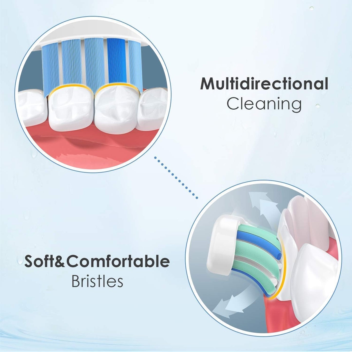 Replacement Toothbrush Heads for Philips Sonicare | 10-Pack Standard Brush Heads for DiamondClean & ProtectiveClean Models, White