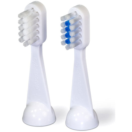 Cybersonic Traditional Replacement Brush Heads, 2 Pack, Compatible With All Cybersonic Electric Toothbrushes