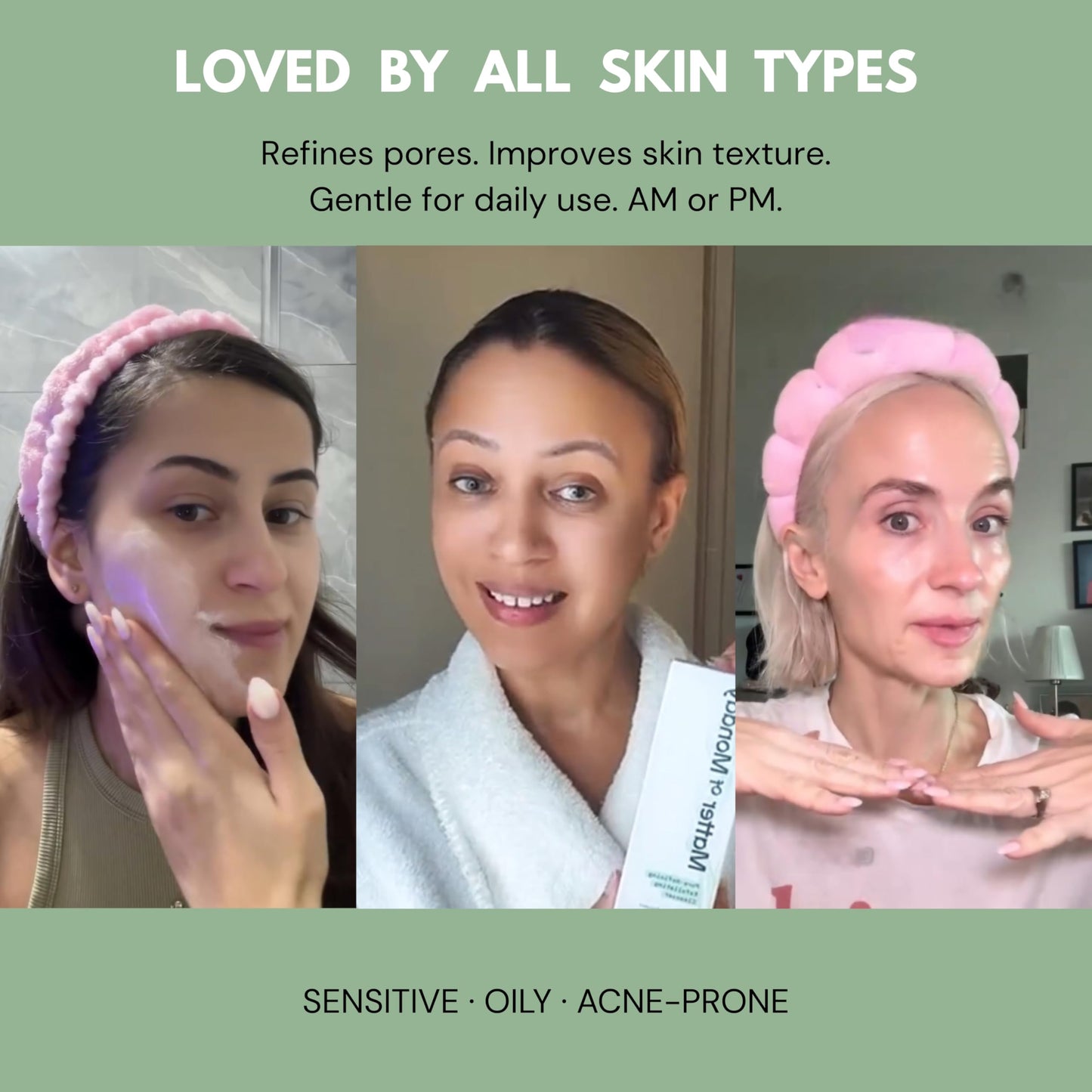 Matter of Monday Face Wash – Gentle Exfoliating Cleanser for Sensitive Skin | Refines Pores, Removes Makeup, Softens Skin, Fruit Enzymes, Barrier Protection, Non-Stripping, 3.4 fl oz