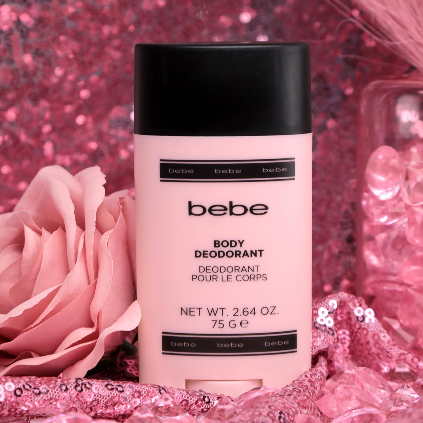 bebe Silver Deodorant Stick - Aluminum Free Deodorant for Women - Fruity Floral Scent - Smooth Glide - Long-Lasting 24H Freshness - 2.64 oz