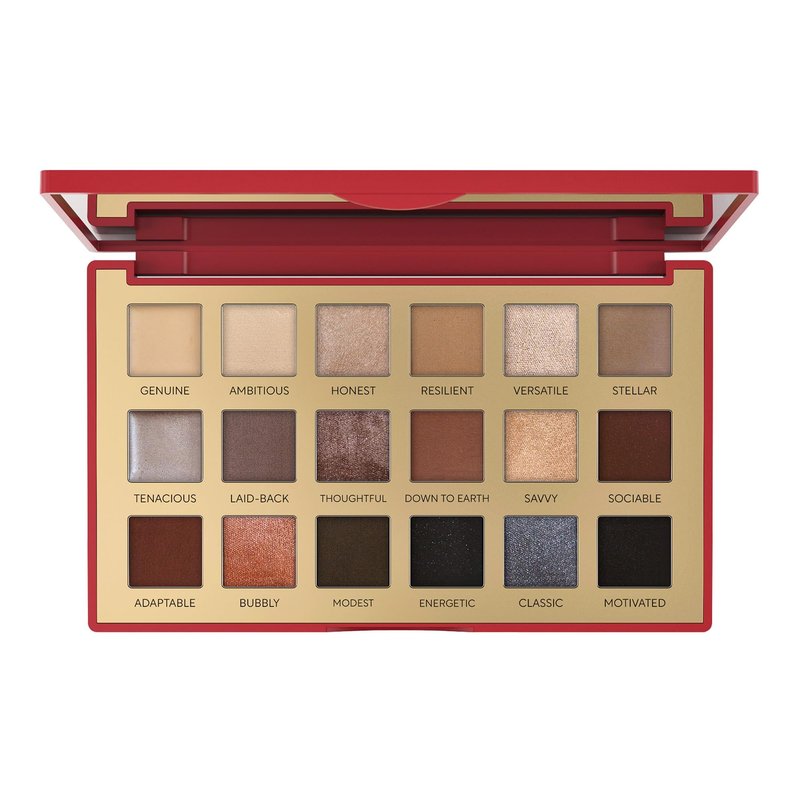 Mirabella - True To You Neutral Eye Makeup Palette, 17 Matte & Shimmer Neutral Eyeshadow Palette, Talc-Free Eyeshadow with 1 Primer Included, Highly Pigmented Eye Makeup, Nude