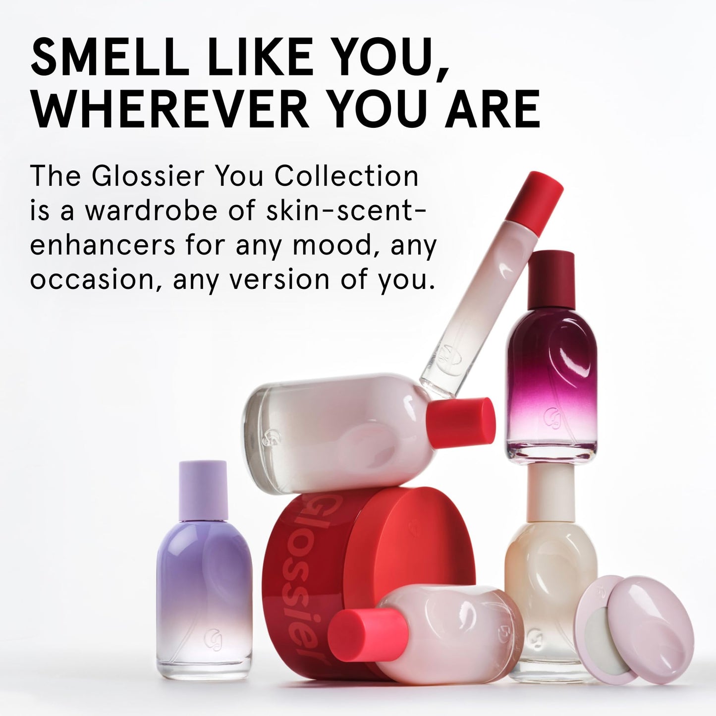 Glossier You Eau de Parfum - Unisex Fragrance for Men & Women, Skin-Scent Enhancer Smells Different on Everyone - Musky, Warm & Spicy Perfume with Pink Pepper, Iris & Ambrox Base Notes, Travel 8ml