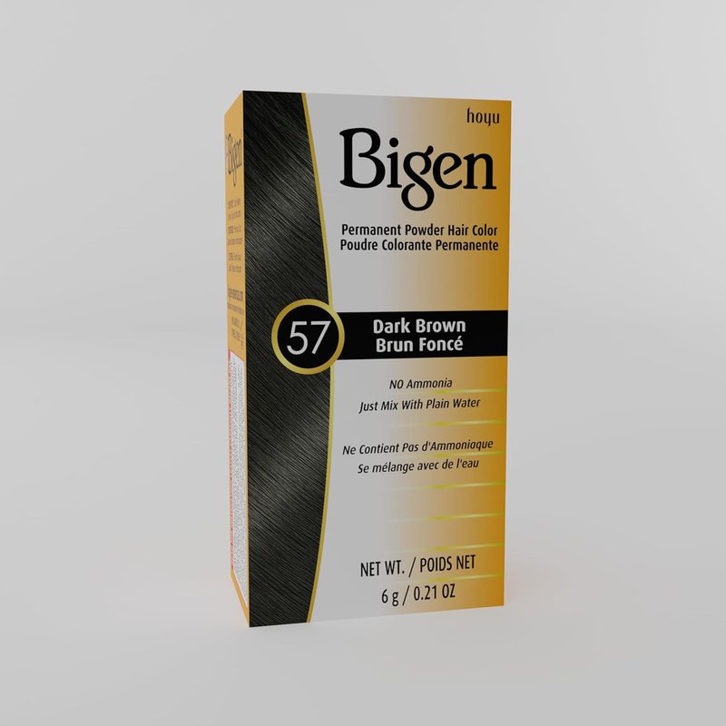 Dark Brown Bigen Permanent Hair Color Powder | 6 Pack for Long-Lasting Results